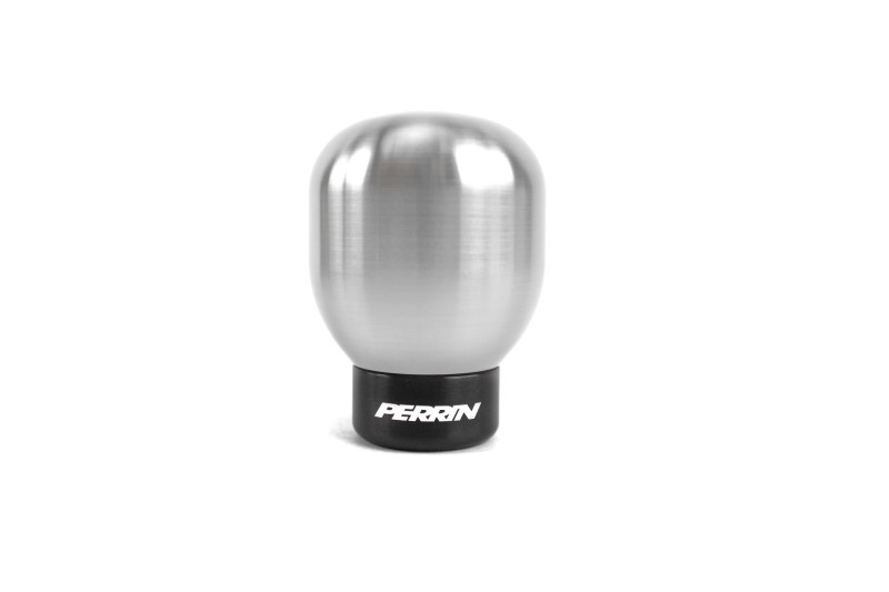 Subaru WRX STI Shift Knob - Perrin Performance - Barrel Style, Stainless Steel - Brushed - `04-`21